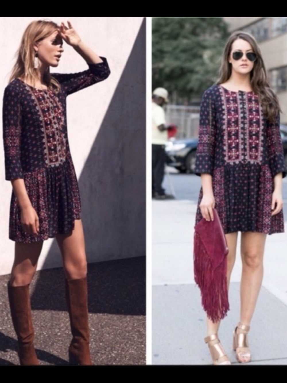 Anthropologie Vanessa Virginia Embroidered Beads Kaleidoscope Mini Dress